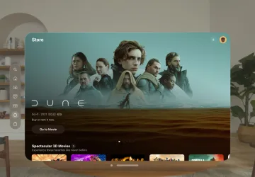 Apple Vision Pro 3D movies - Dune