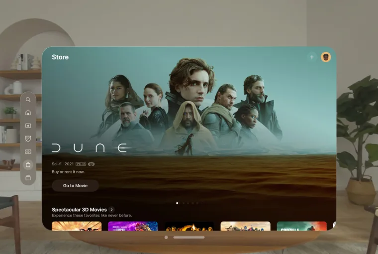 Apple Vision Pro 3D movies - Dune