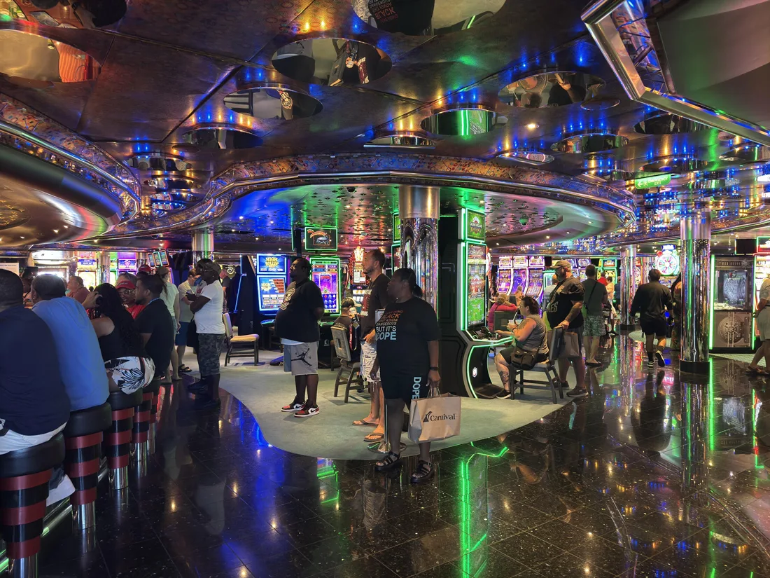 A very smoke-filled casino on Carnival Magic