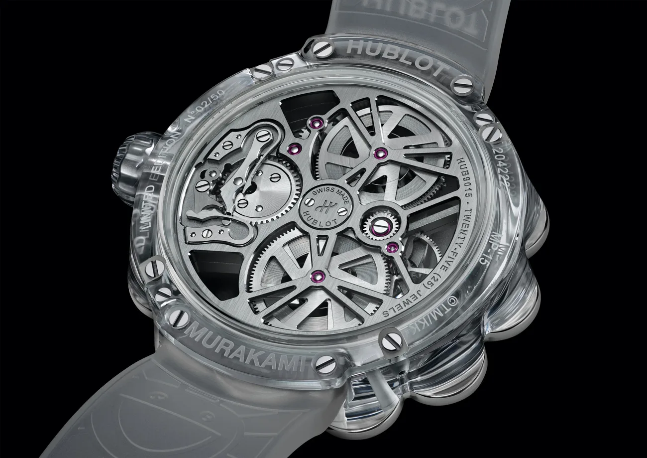 Back of Hublot x Murakami MP-15 watch