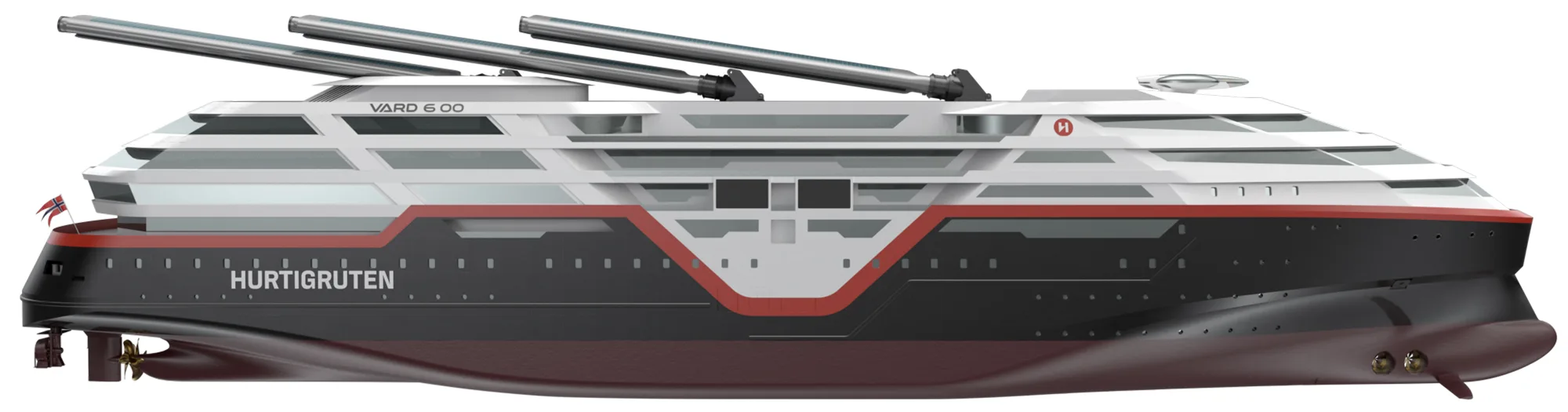 Hurtigruten Sea Zero retractable sails