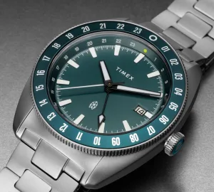 The James Brand × Timex GMT Emerald Edition