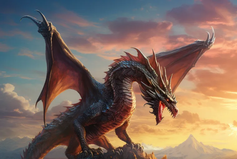 Dragon art created from Midjourney AI