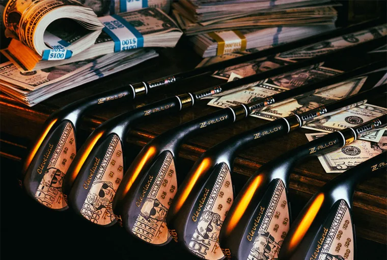 Cleveland x SWAG Treasury Collection RTZ Black Satin Wedge