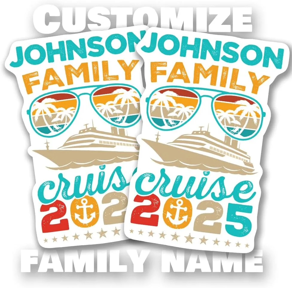 Custom family signs for cruise doors