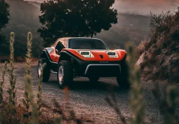 Meyers Manx x Tuthill LFG Buggy in desert terrain