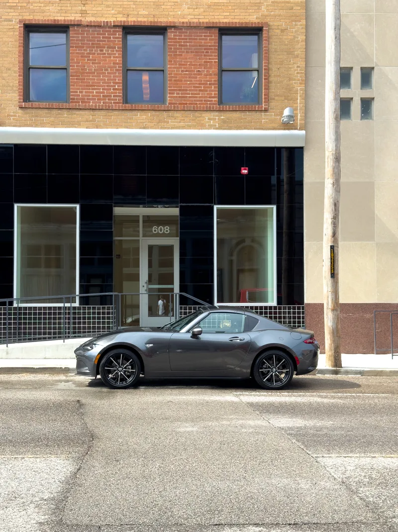 Side profile of 2025 MX-5 Miata Club RF