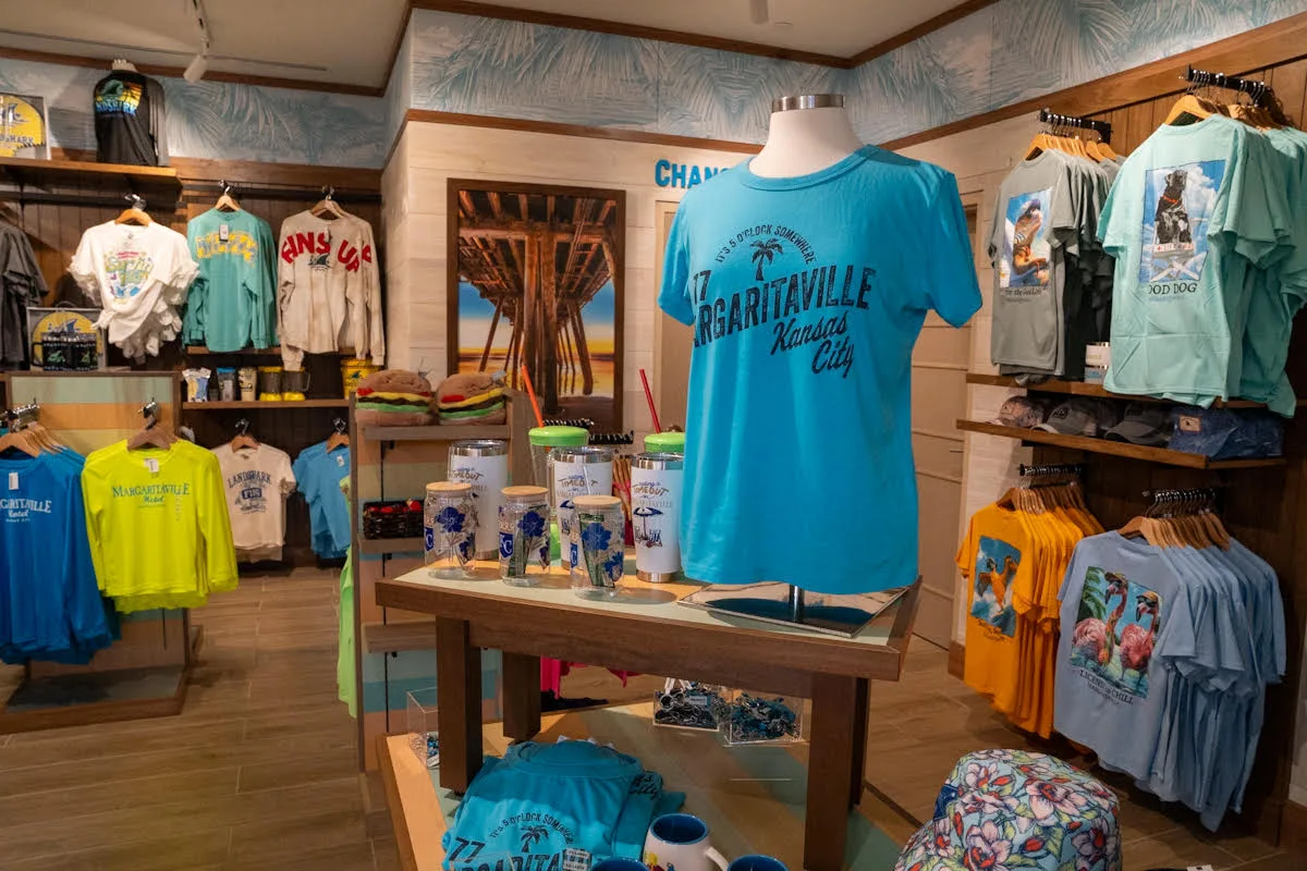 The store inside Margaritaville Hotel Kansas City