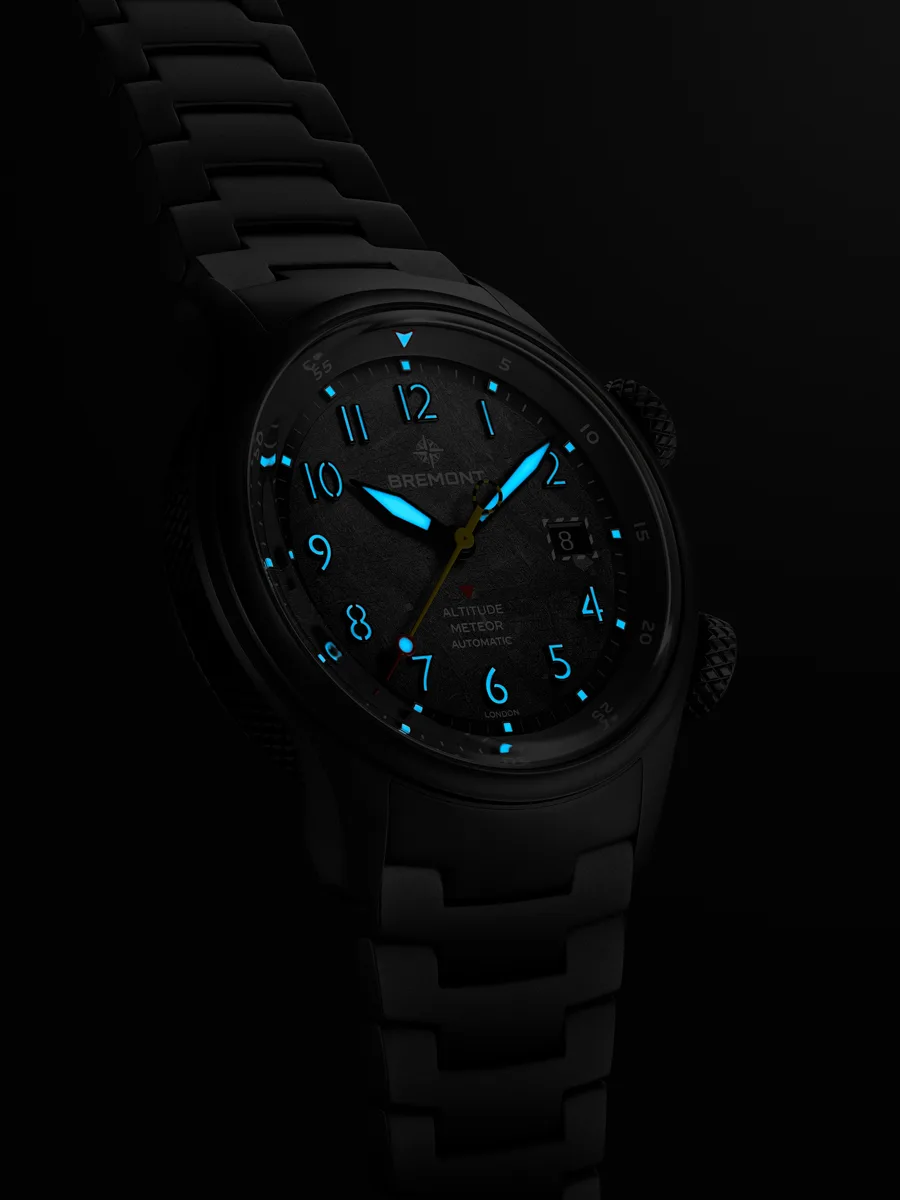 Bremont Super-LumiNova® that glows blue