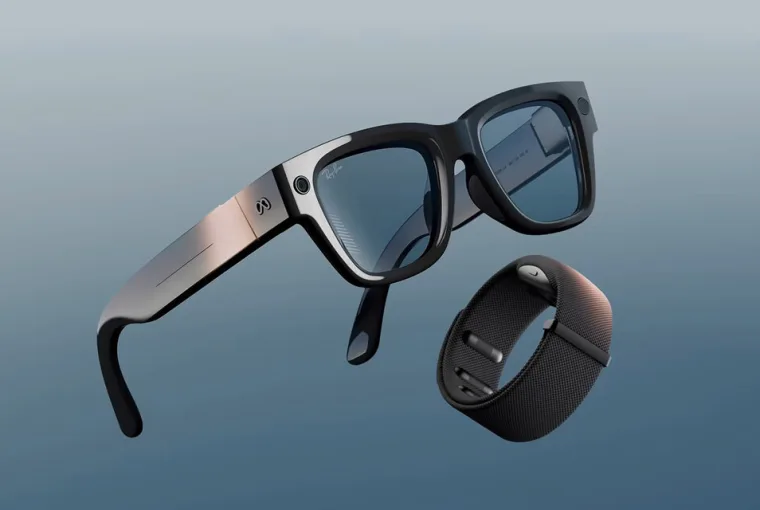 Meta Ray-Ban Display Smart Glasses with in-lens screen and Neural Band
