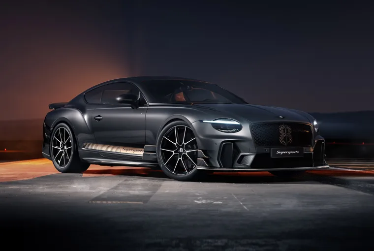 2026 Bentley Supersports Continental GT Coupe in Dragon Red II with carbon fiber aero kit