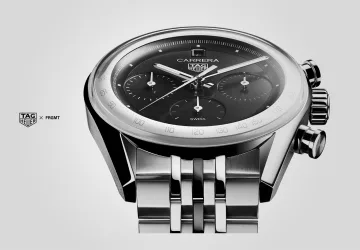 TAG Heuer Carrera Chronograph x fragment Limited Edition 2025 – 39mm black and white glassbox design by Hiroshi Fujiwara