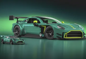 Mattel Brick Shop Aston Martin Vantage GT3