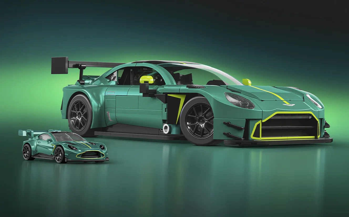 Mattel Brick Shop Aston Martin Vantage GT3