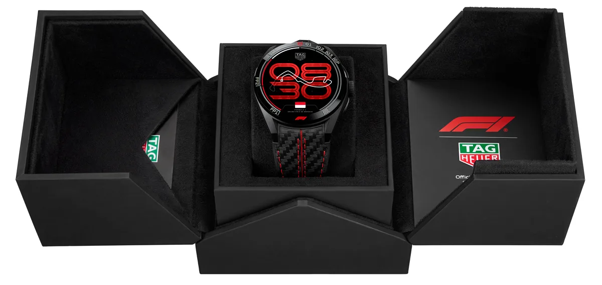 'Connected to Formula 1' watch case