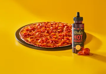 Imo's Honey Trap Pizza with Mike's Hot Honey