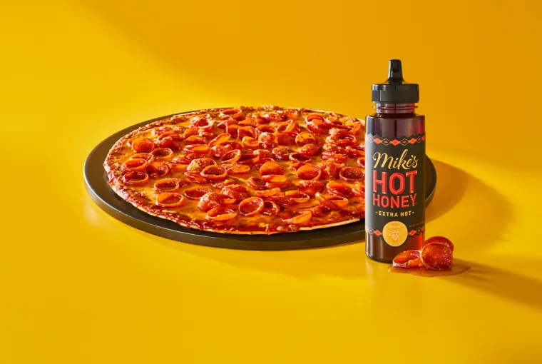 Imo's Honey Trap Pizza with Mike's Hot Honey