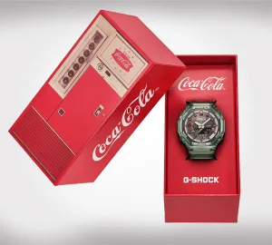 G-Shock GA-2100CC-3A Coca-Cola collaboration CasiOak watch in green bio-based resin G-Shock GA-2100CC-3A Coca-Cola collaboration CasiOak watch in green bio-based resin