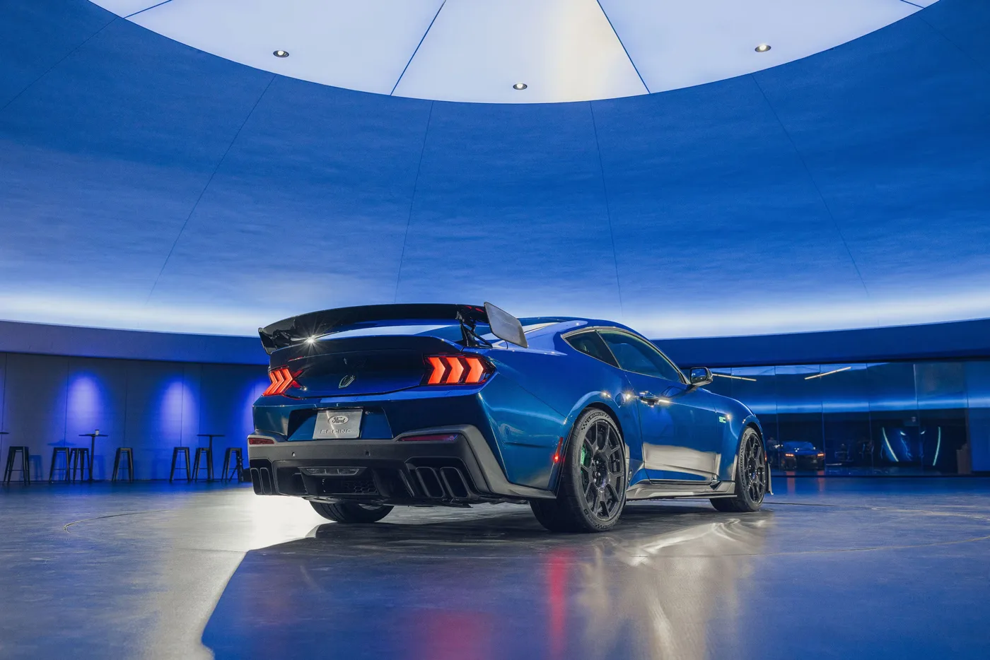Back of the 2026 Ford Mustang Dark Horse SC