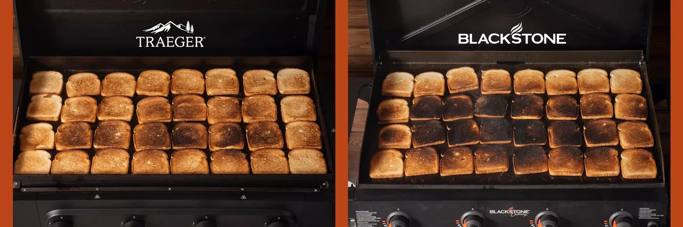 Traeger vs Blackstone grills heat comparison
