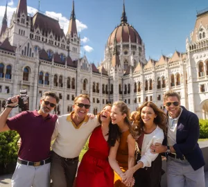 Friends enjoying Budapest pre-cruise on Celebrity River Cruises