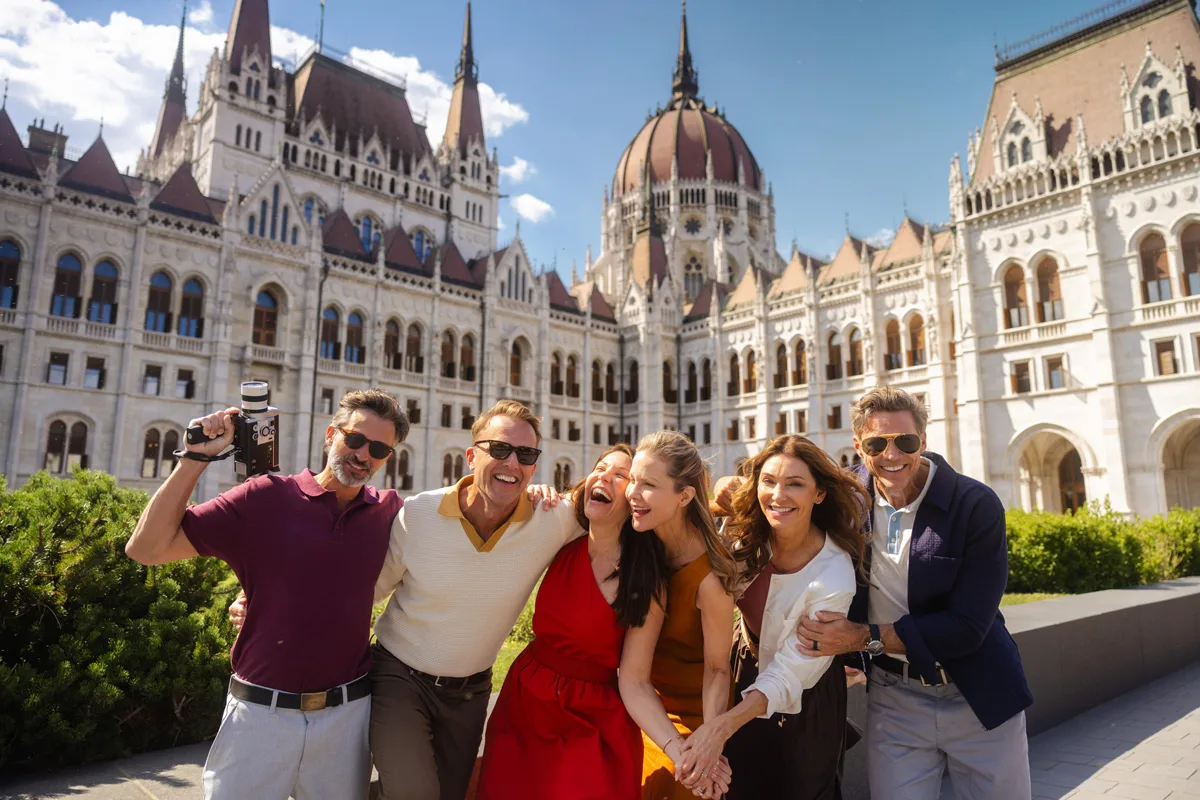 Friends enjoying Budapest pre-cruise on Celebrity River Cruises