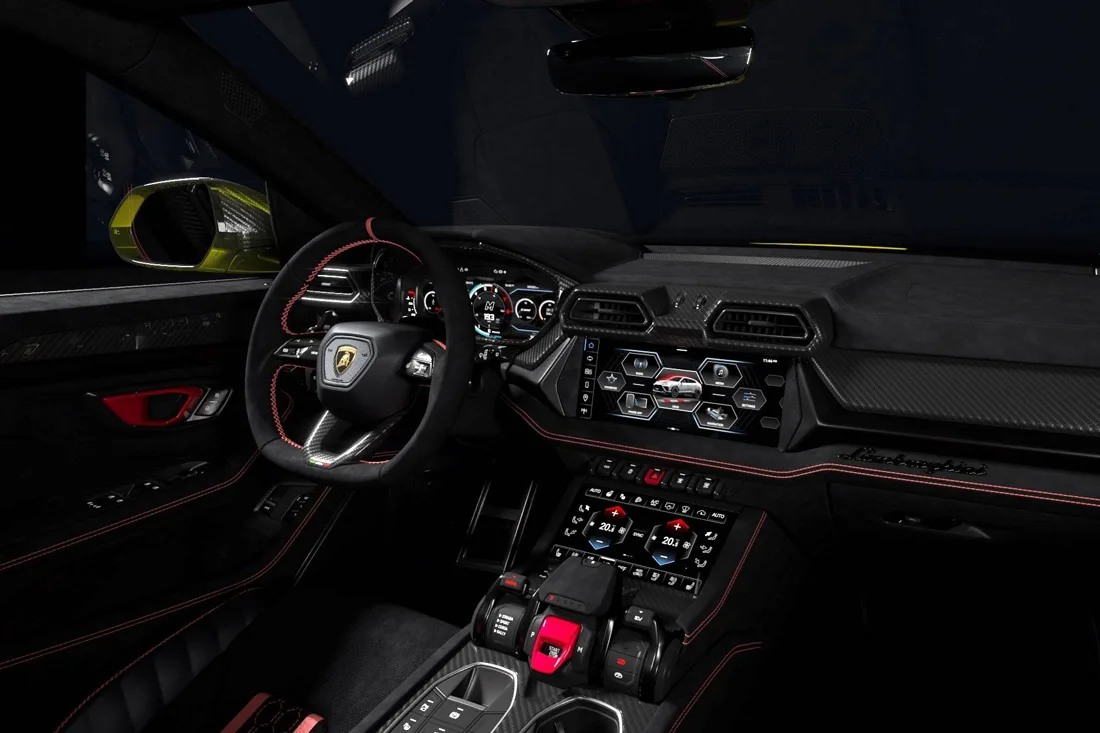 Interior of Lamborghini's New Urus SE Performante