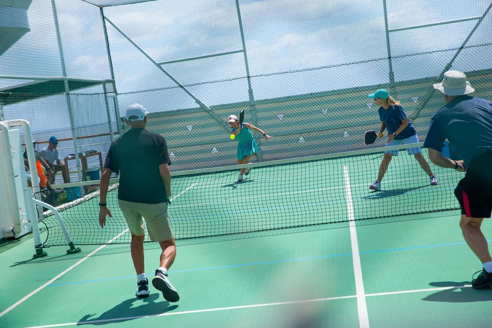 Pickleball on Crystal Cruises