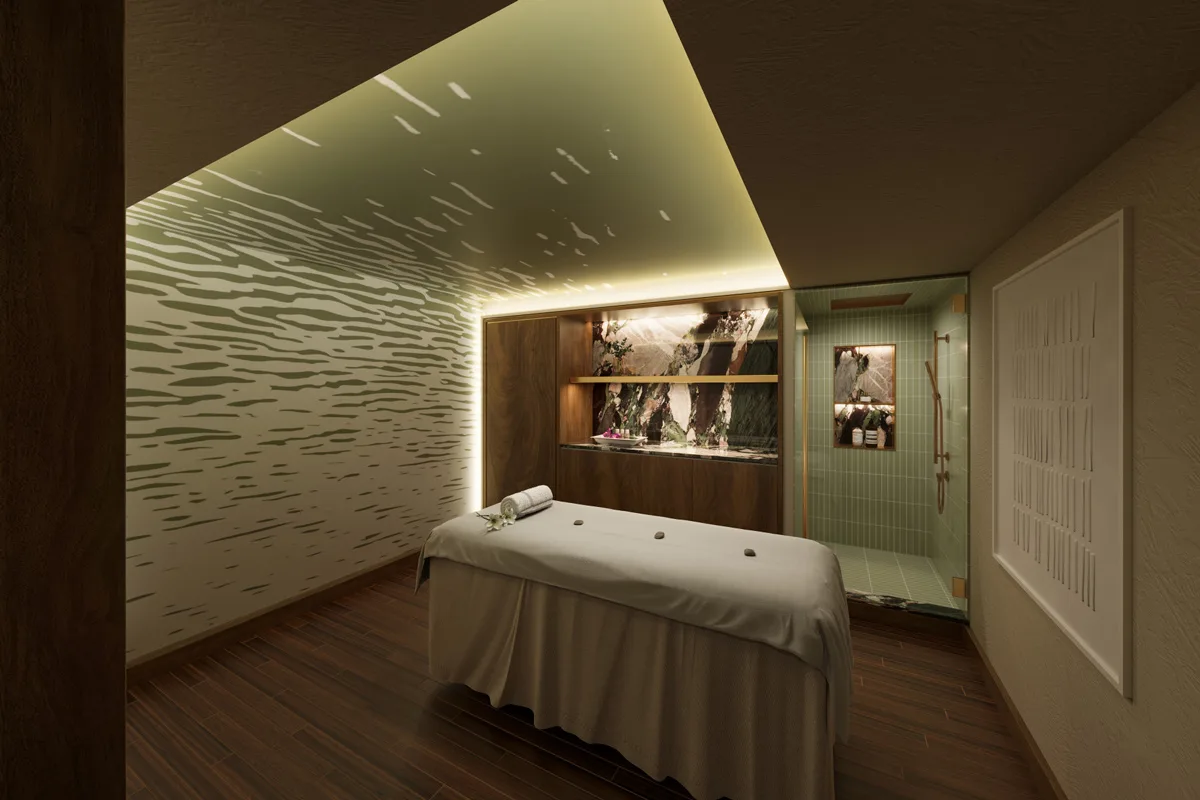 Norwegian Aura - Spa Treatment Room Rendering