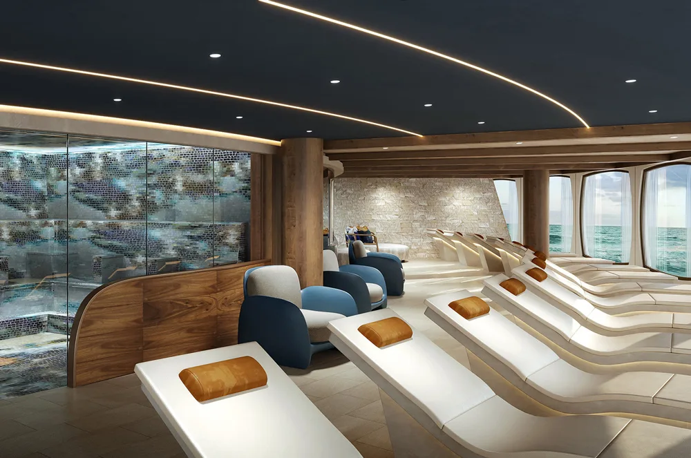 Norwegian Aura - Spa Heated Loungers Rendering
