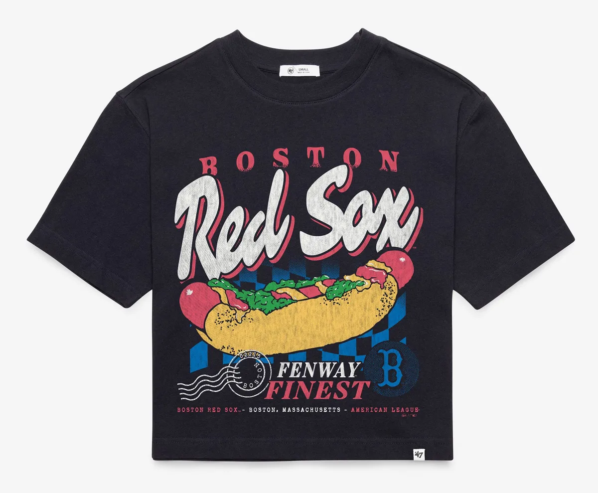 boston red sox bite zone ’47 reed city tee women
