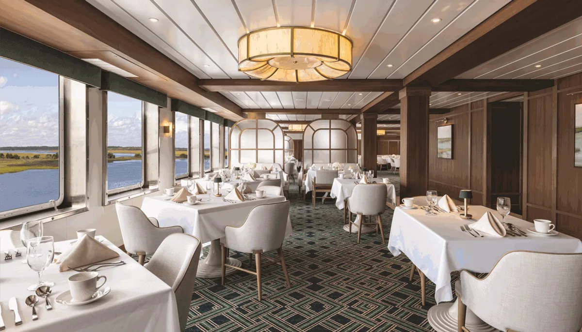 Interior restaurant on American Ranger