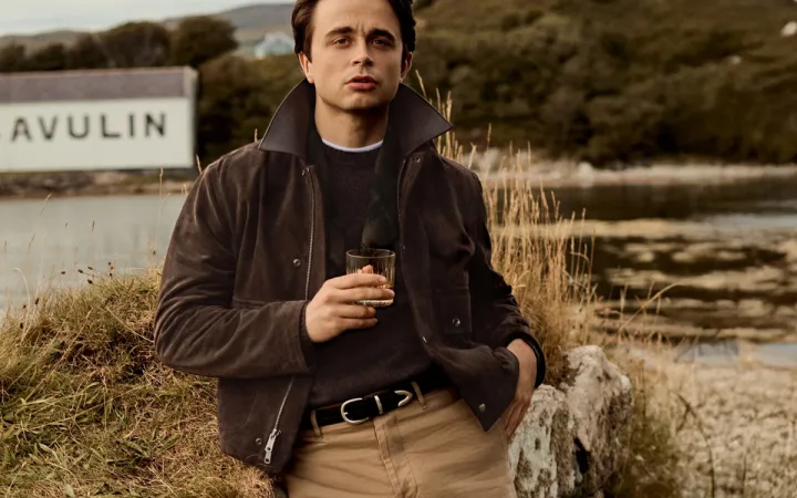 Todd Snyder x Lagavulin Suede Stable Jacket: 50 Pieces, $2,498