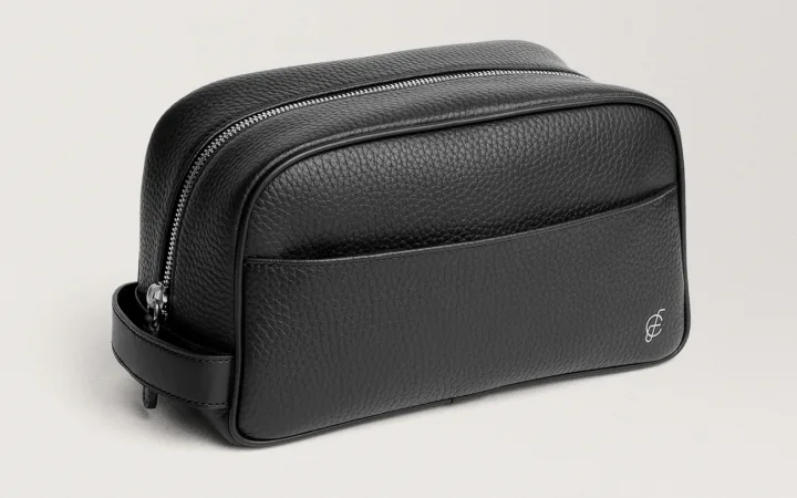 Carl Friedrik Leather Washbag