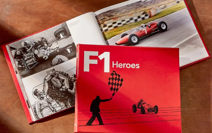 F1 Heroes: 75 Years of Formula 1 in One Leather-Bound Book