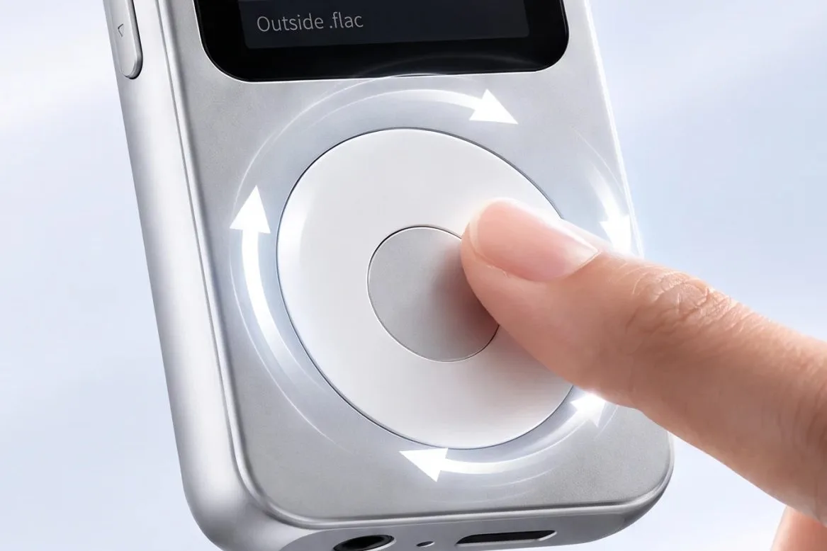 Fosi Audio DAP Neo hi-fi MP3 player with click wheel