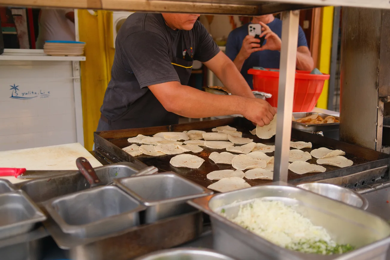 Fresh tortillas in Sayulita