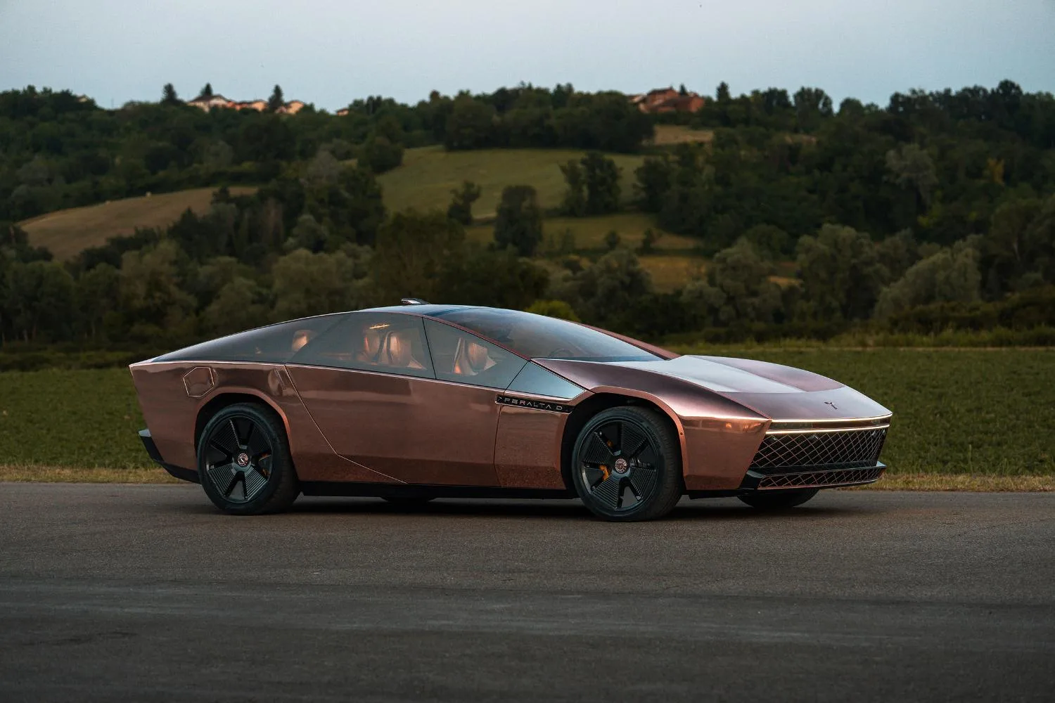 GFG Style Peralta D copper one-off supercar with glass canopy