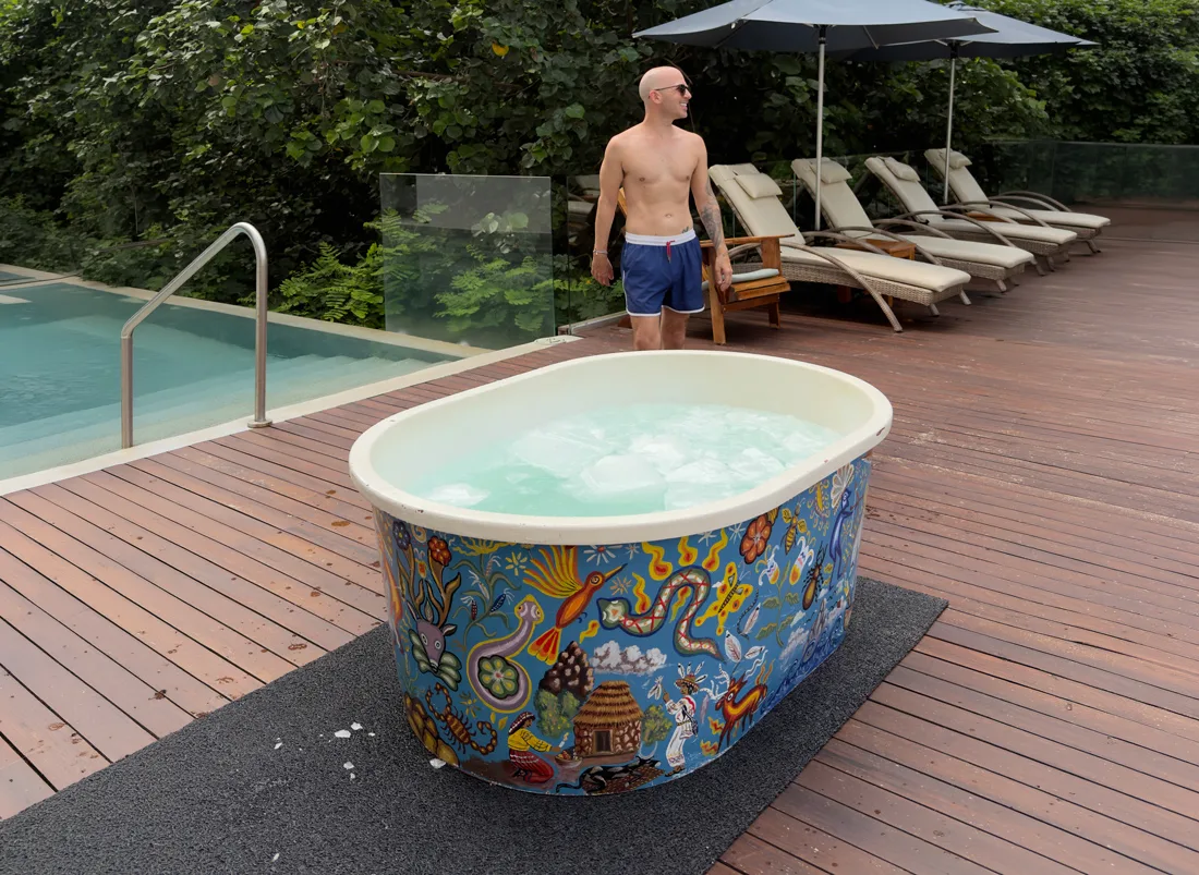 Ice bath challenge at Armony Nayarit