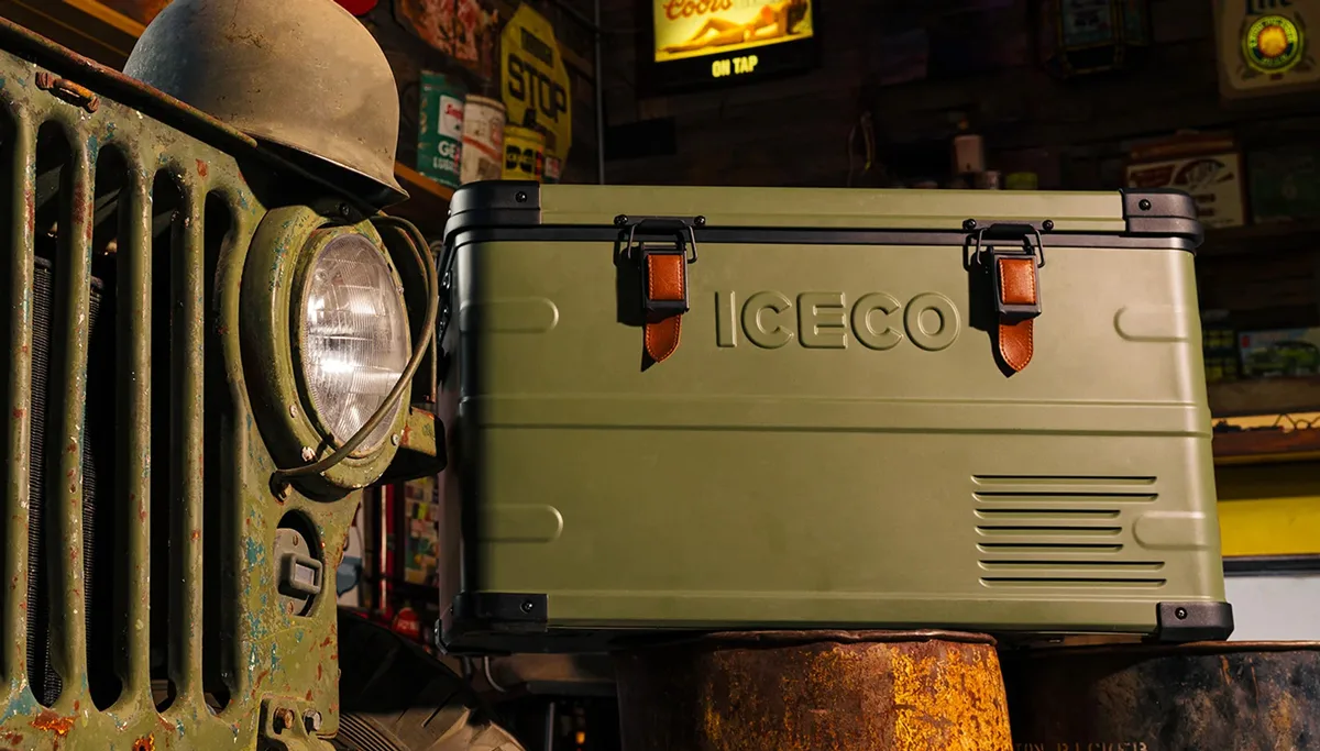 ICECO x Jeep APL35 portable fridge freezer in 41 Green