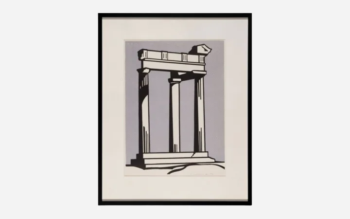 Roy Lichtenstein’s “Temple” Lithograph Is Up for Auction at $10,000+