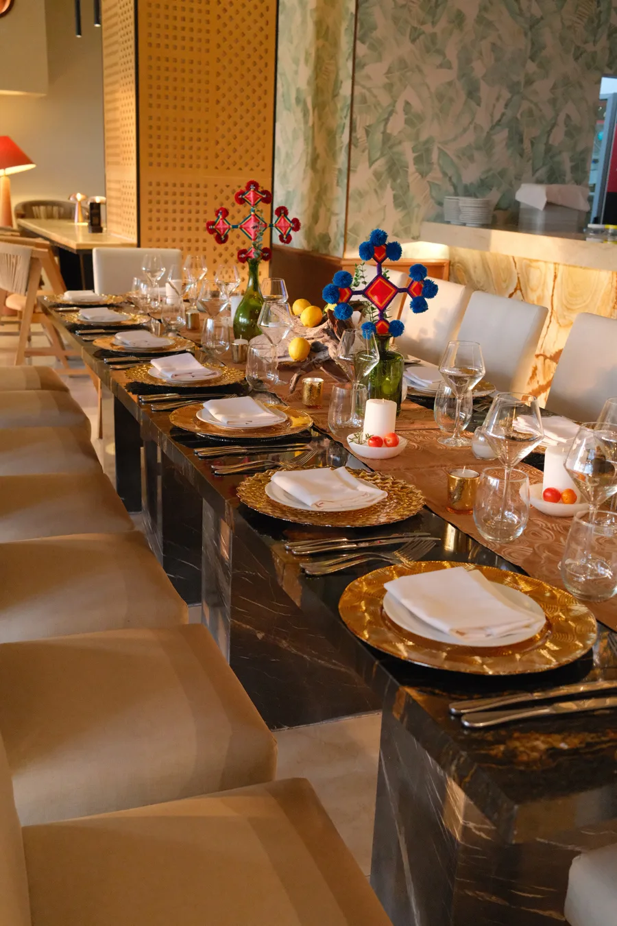Marival Distinct Luxury Residences private dinner table
