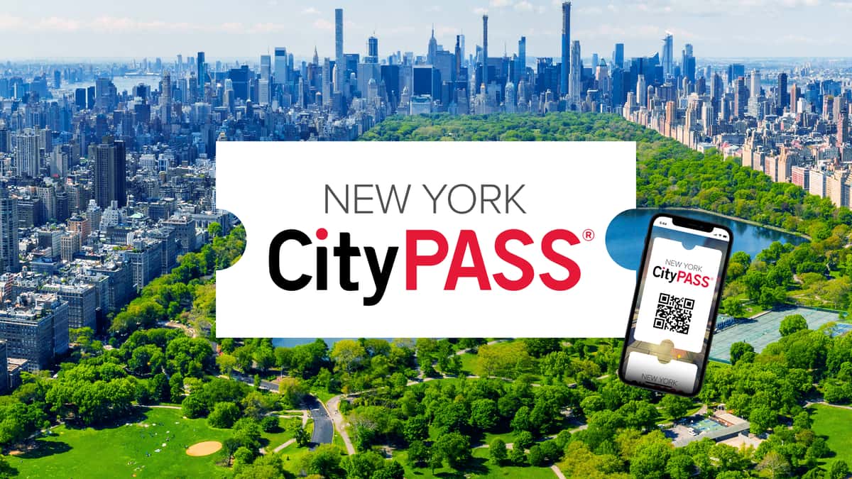 New York City skyline collage for the New York CityPASS