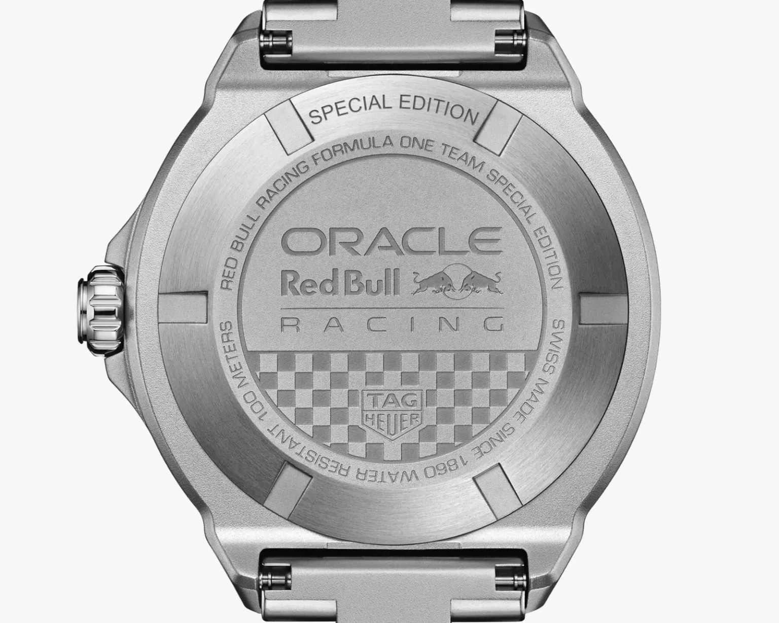 Back of Tag Heuer F1 Solargraph x Oracle Red Bull Racing