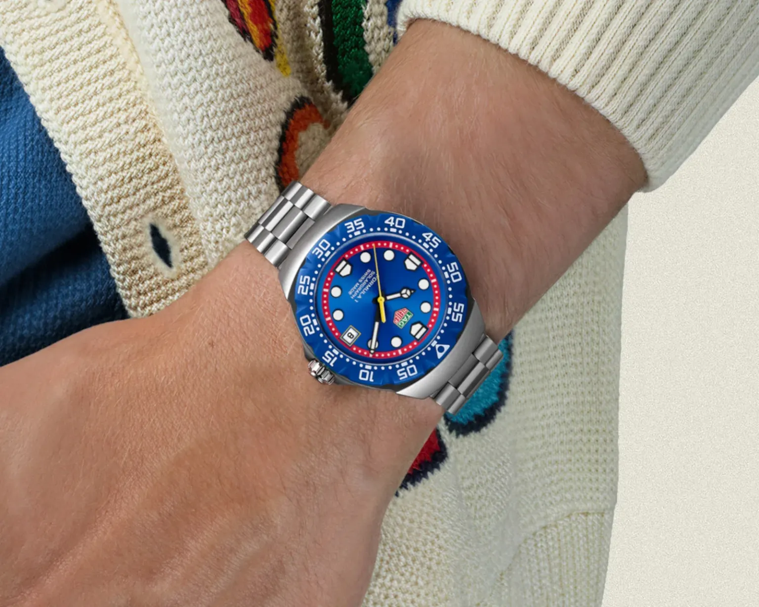 Tag Heuer F1 Solargraph x Oracle Red Bull Racing on wrist