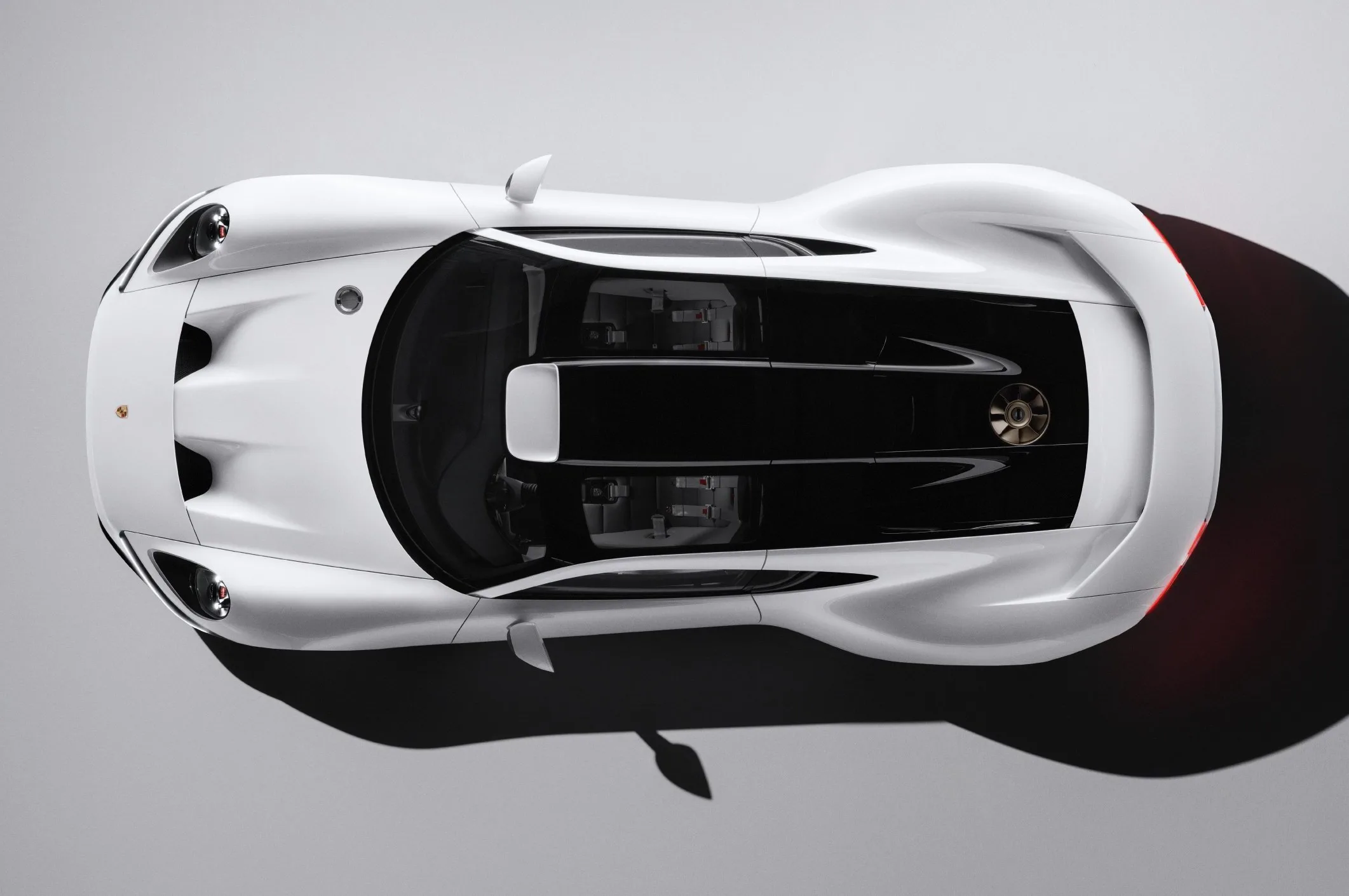 Top view of Porsche Mission S